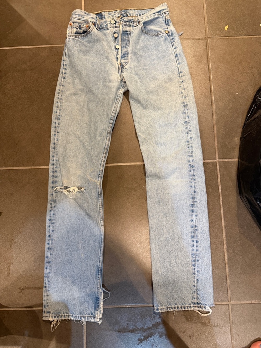 VINTAGE Levi 501 Button Fly Jeans (circa 1971-1972) 29x34